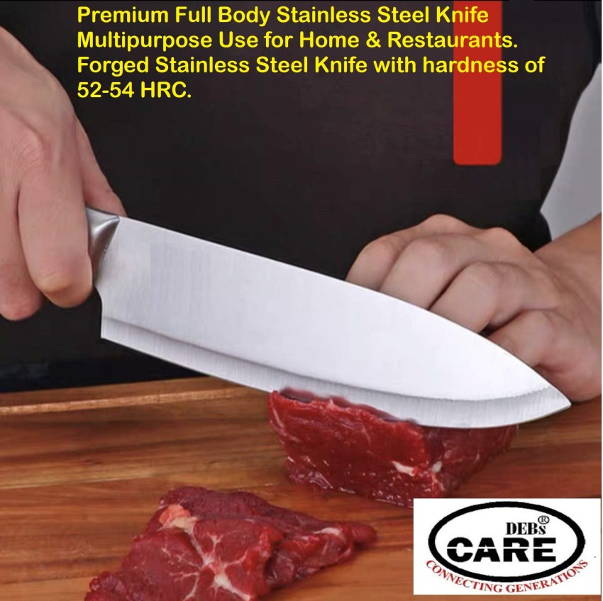 DEBS CARE 1 Pc Stainless Steel Knife Heavy Duty Meat Fish Cutter Stainless  Steel Cleaver Knife Butcher Chopper Blade Price in India - Buy DEBS CARE 1  Pc Stainless Steel Knife Heavy