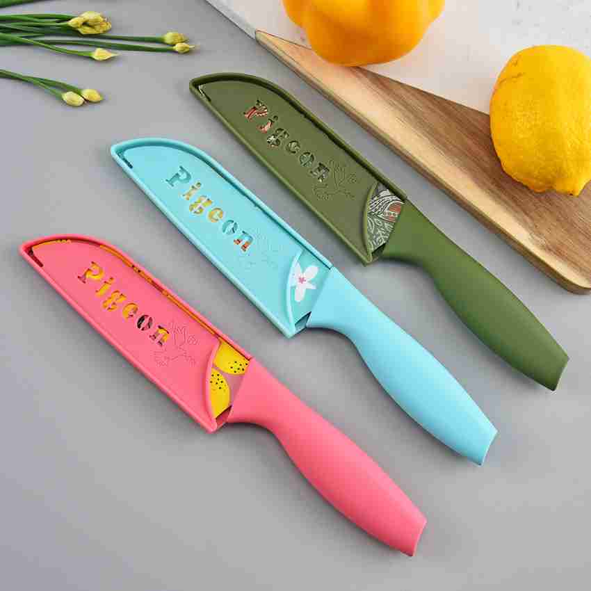 Pigeon 3-Piece Knife Set with Contoured Handle, Utility, Paring & Chef —  CHIMIYA