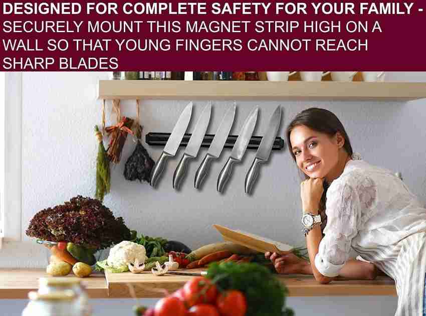 1pc Stainless Steel Knife Holder and Cutting Board Rack - Organize