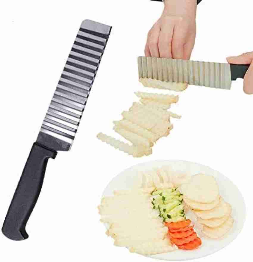 1pc Stainless Steel French Fry Cutter, Daily Black Multi-purpose
