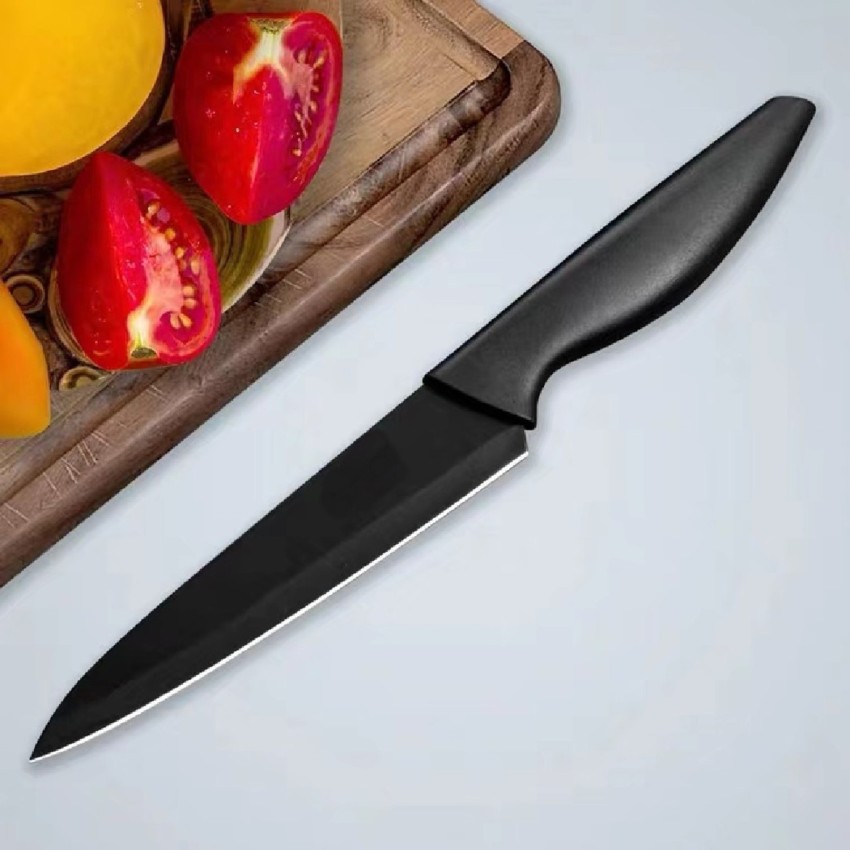 1pc High Carbon Steel Small Kitchen Knife, Sharp And Serrated Blade For  Women To Cut Vegetables And Slices