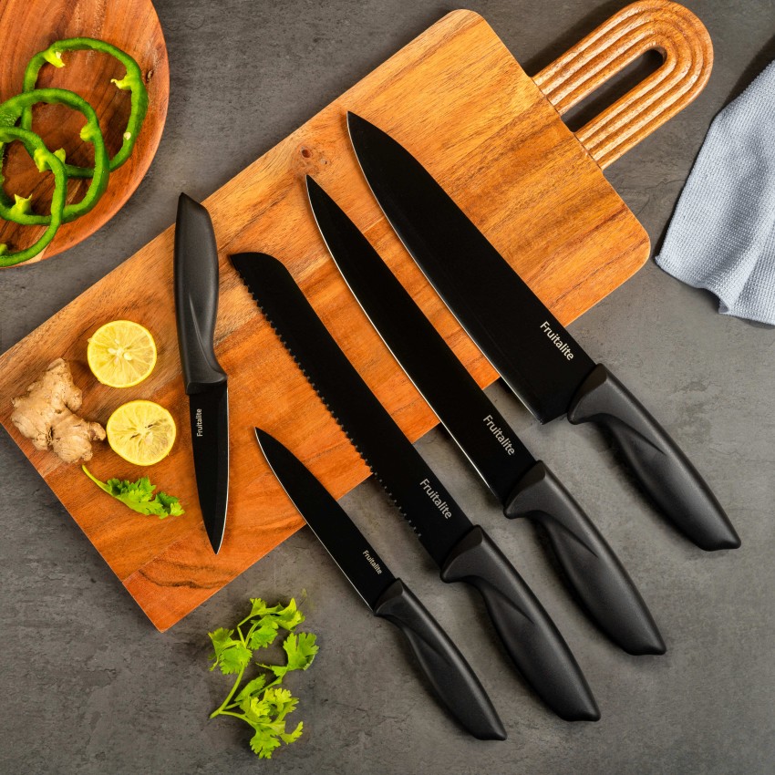 All black deals kitchen knives