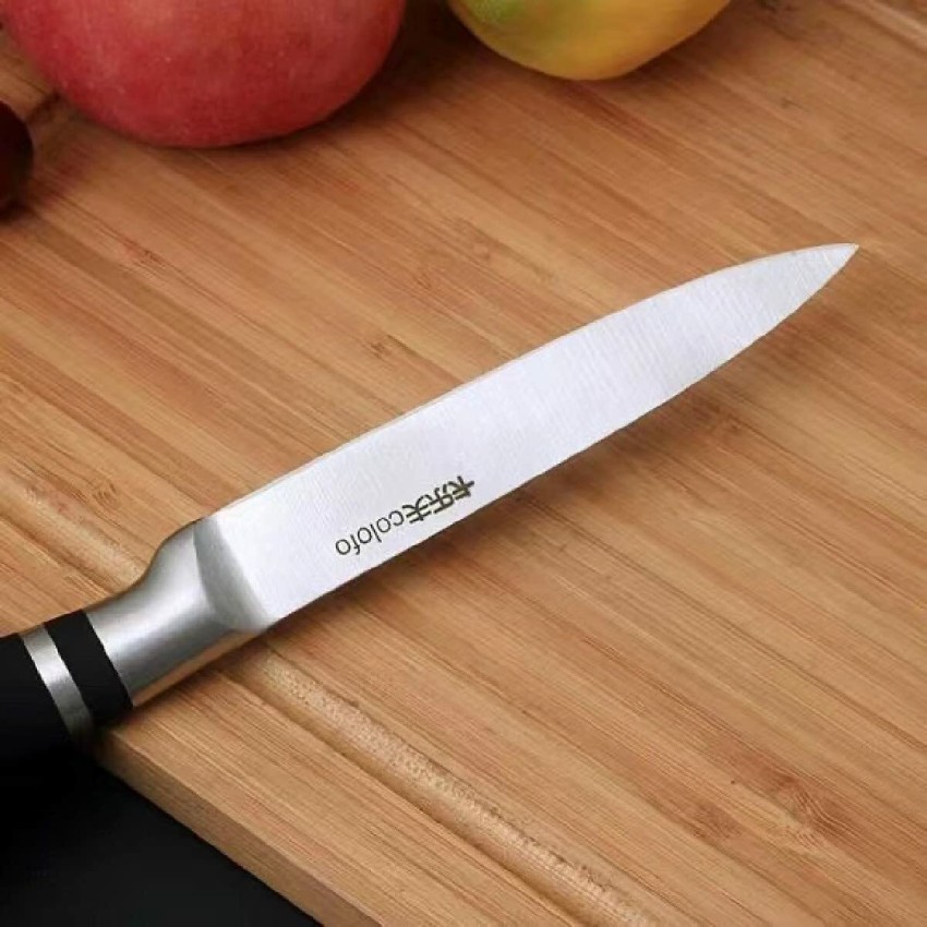 Buy Messermeister Petite Messer Kullenschliff Santoku Knife, 5-Inch, Blue  Online at Low Prices in India 
