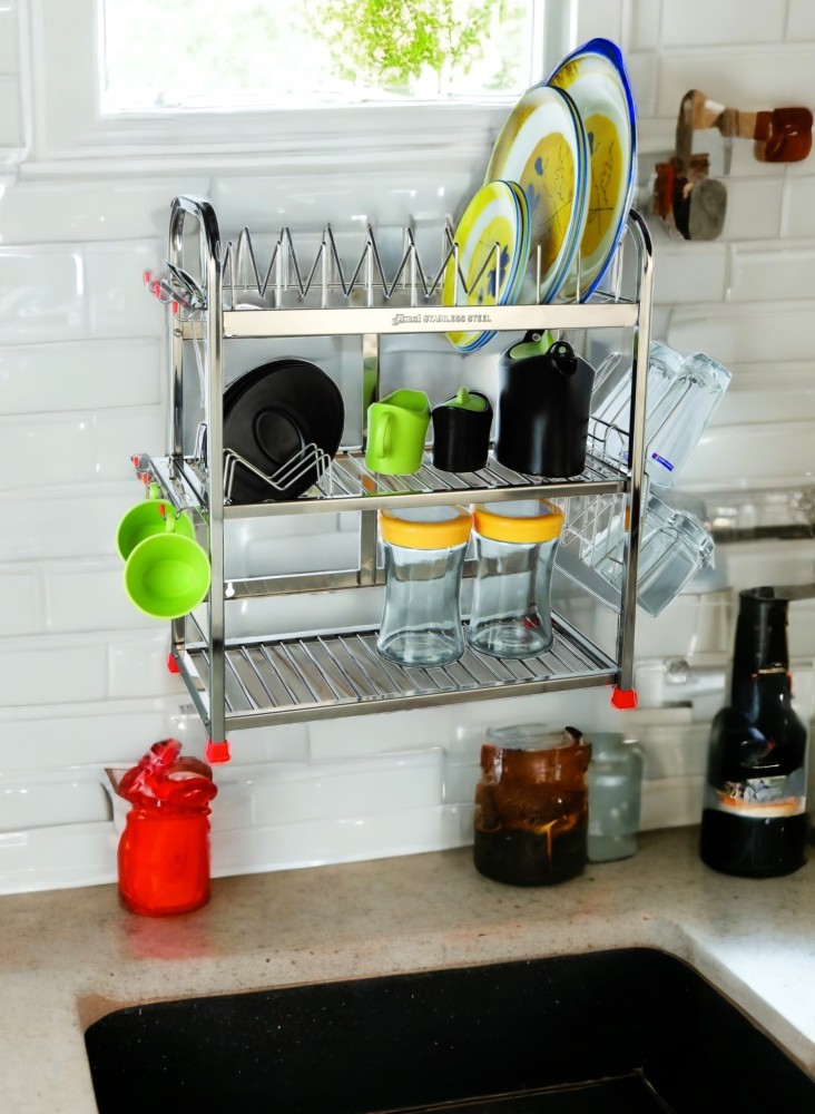 Amol Utensil Kitchen Rack Steel Premium Stainless Steel Crockery / Glass /  plate / utensils stand Price in India - Buy Amol Utensil Kitchen Rack Steel  Premium Stainless Steel Crockery / Glass /