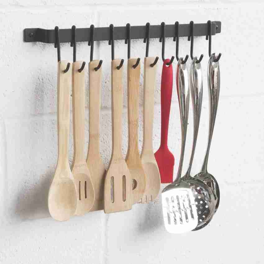 ELEGANT HOME DECOR Wall Mounted Pan and Pot Organizer/Rack For Kitchen  Cabinet Hook Rail 10 Price in India - Buy ELEGANT HOME DECOR Wall Mounted  Pan and Pot Organizer/Rack For Kitchen Cabinet