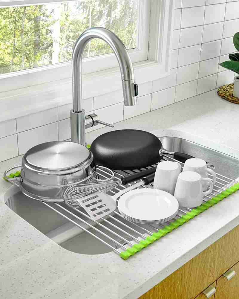 IGNITO Dish Drainer Kitchen Rack Plastic Two Layer Large Kitchen Sink Dish  Drainer Rack Cutlery Utensil FruitsVegetables Price in India - Buy IGNITO Dish  Drainer Kitchen Rack Plastic Two Layer Large Kitchen