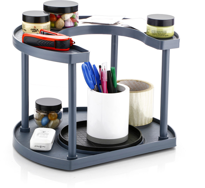 Flipkart SmartBuy Utensil Kitchen Rack Plastic Turntable Spice Rack Organizer Rotating Spice Holder kitchen organizer items Price in India Buy Flipkart SmartBuy Utensil Kitchen Rack Plastic Turntable ...