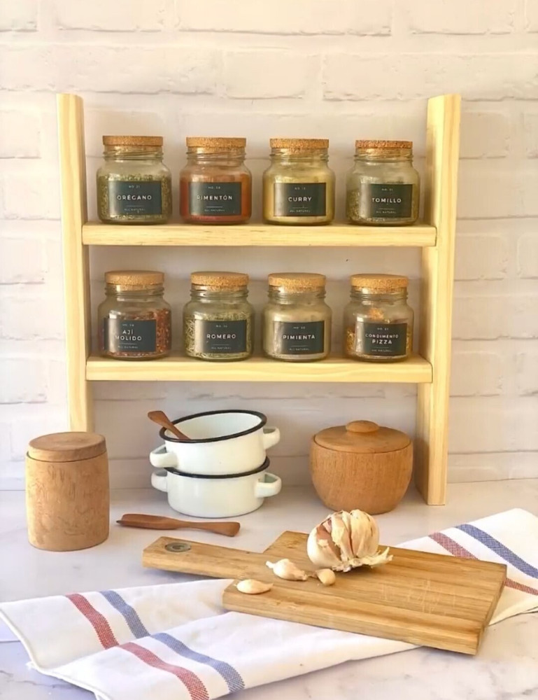 Wooden spice rack sales