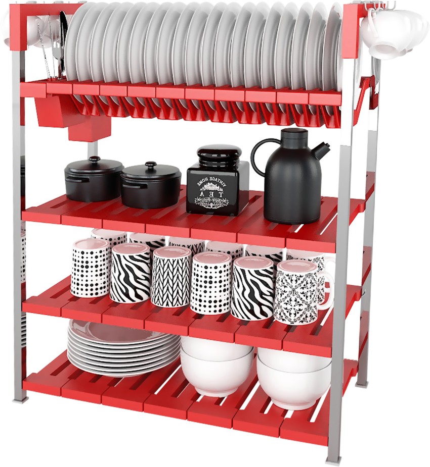 Case4You Dish Drainer Kitchen Rack Plastic Price in India - Buy Case4You Dish  Drainer Kitchen Rack Plastic online at