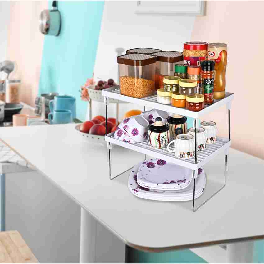 SHIYON Containers Kitchen Rack Iron Space Saving Kitchen Organizer