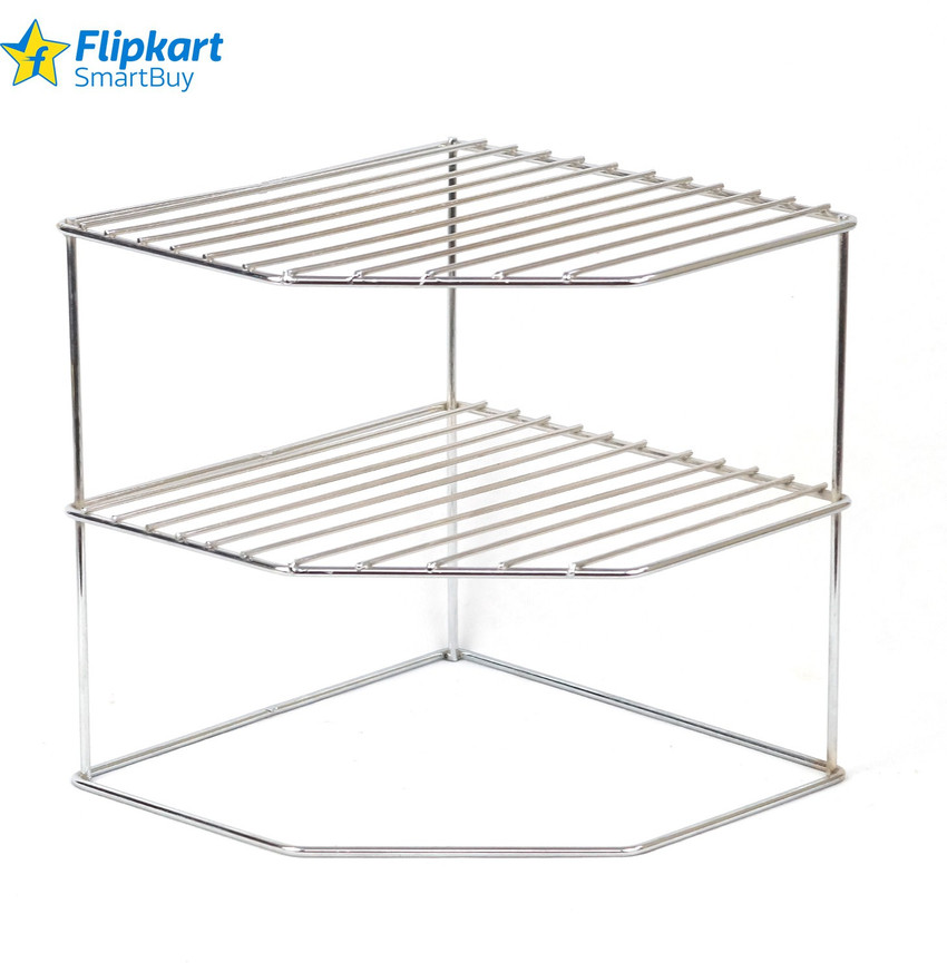 Flipkart SmartBuy Containers Kitchen Rack Steel Spice Rack Corner 2 Tier Price in India Buy Flipkart SmartBuy Containers Kitchen Rack Steel Spice Rack Corner 2 Tier online at Flipkart