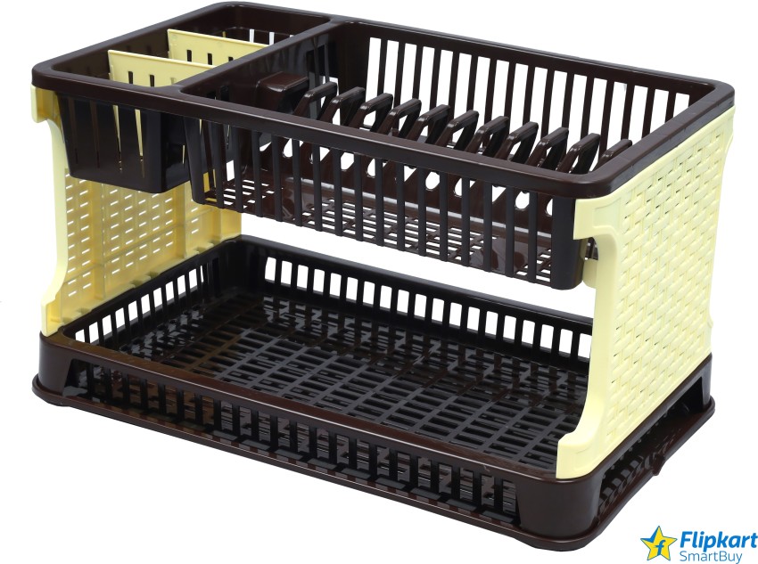 Flipkart SmartBuy Dish Drainer Kitchen Rack Plastic, Steel Price