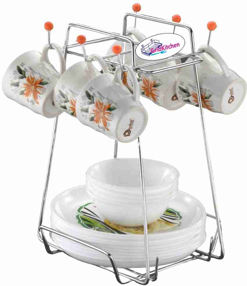 Cup saucer plate stand on sale