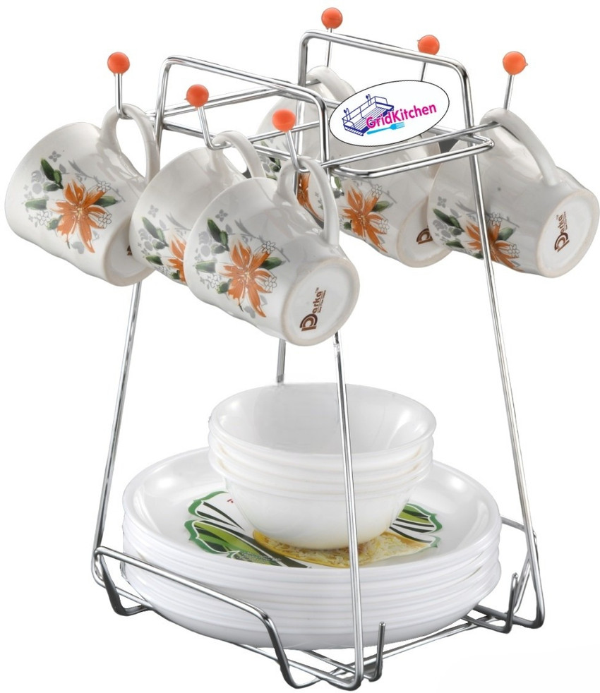 Cup saucer on sale plate stand