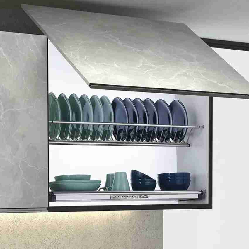 Silver DIGNITY stainless steel wall mounted dish rack