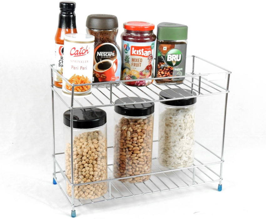 LEUCHTEN Containers Kitchen Rack Steel LEUCHTEN 2 layer storage kitchen rack Spice Rack Masala Stand Price in India Buy LEUCHTEN Containers Kitchen Rack Steel LEUCHTEN 2 layer storage kitchen rack Spi...