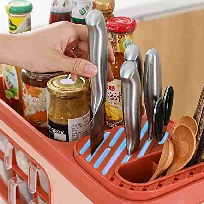 The Cube Mart Containers Kitchen Rack Plastic 4 IN 1 Spice rack,  Multi-Function Spice Box Rack Seasoning Bottle Storage Box Price in India -  Buy The Cube Mart Containers Kitchen Rack Plastic