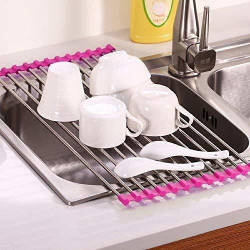 Kitchen Foldable Drain Rack Dish Drying