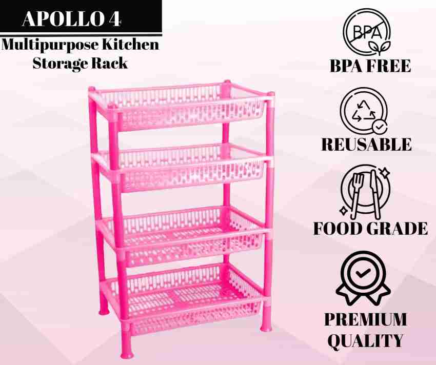 Multifunctional Kitchen Vegetable Rack Fruit Storage Rack Free