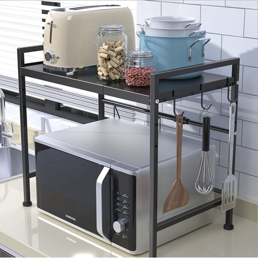 Multifunction Organizer Kitchen Rack Microwave Oven Shelf Metal