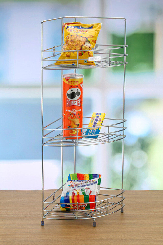ShopGlobal Containers Kitchen Rack Steel Stainless Steel Multipurpose Storage Corner Rack Stand Shelf Price in India Buy ShopGlobal Containers Kitchen Rack Steel Stainless Steel Multipurpose Storage C...