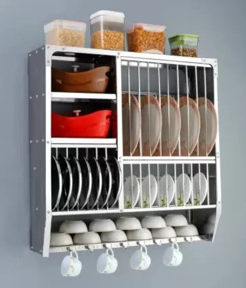 zozos Utensil Kitchen Rack Steel Stainless Steel Utensils Kitchen Rack 6 shelves 30 30