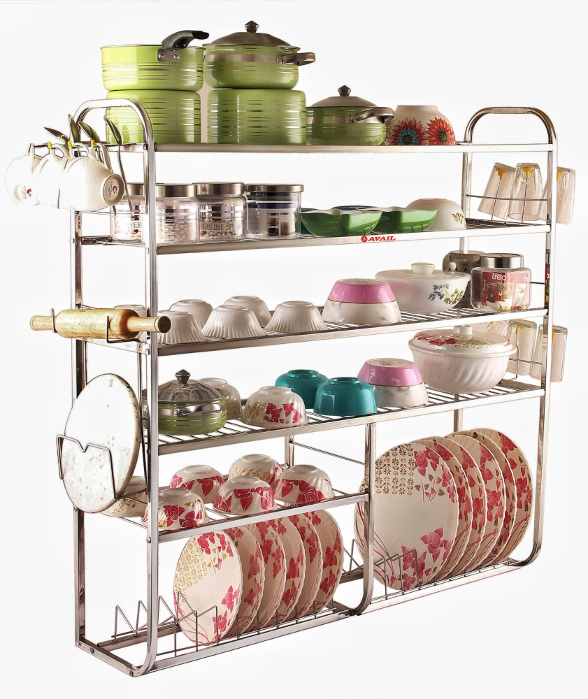 AVAIL Utensil Kitchen Rack Steel Price in India Buy AVAIL