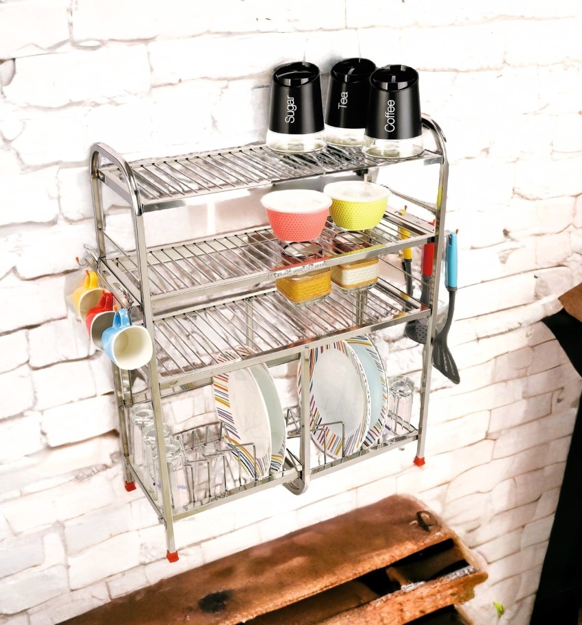 Buy Amol Premium Stainless Steel Dish / Glass / Plate / Utensils Kitchen  Organizer Stand (ER64) Online at Best Prices in India - JioMart.