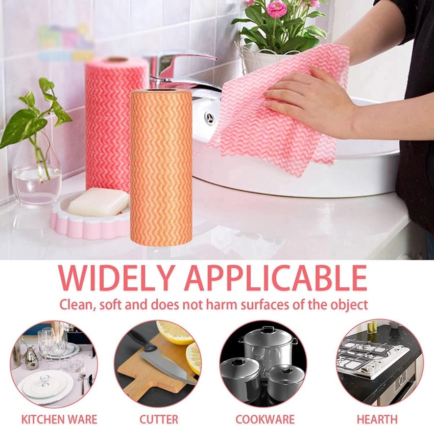 Kitchen Cleaning Dry Wipes  Reusable & Washable Kitchen Towels