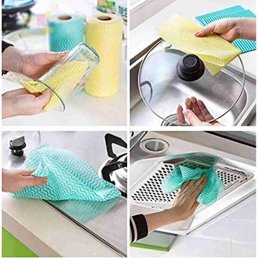 50Pcs/Roll Disposable Dish Cloth Home Cleaning Towels Kitchen
