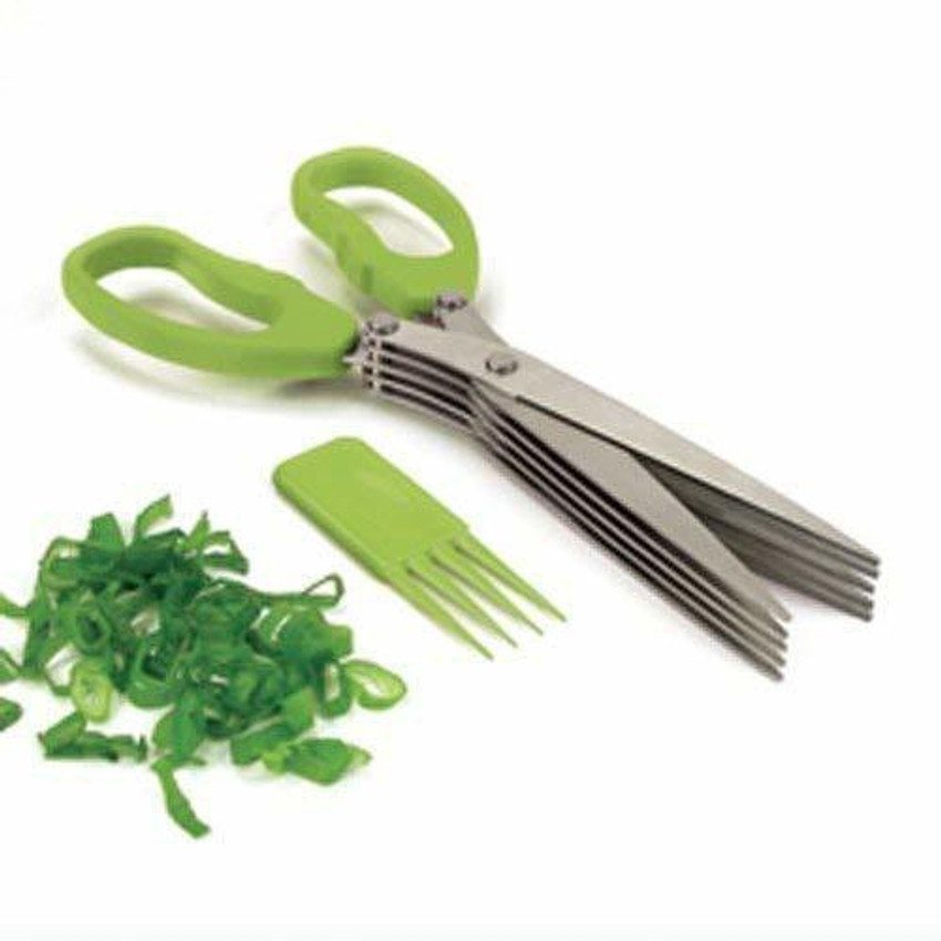 BLACK DECKER Scissors Leaf Herb Stripper Stainless Steel 5 Blade
