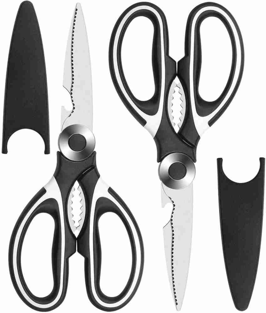 Kitchen Shears, 2-pack Scissors All Purpose, Kitchen Scissors Heavy Duty Meat  Scissors, kitchen sissors for general use, Stainless Steel Sharp Utility  Food Scissors for Chicken, Poultry, Fish, Herbs 