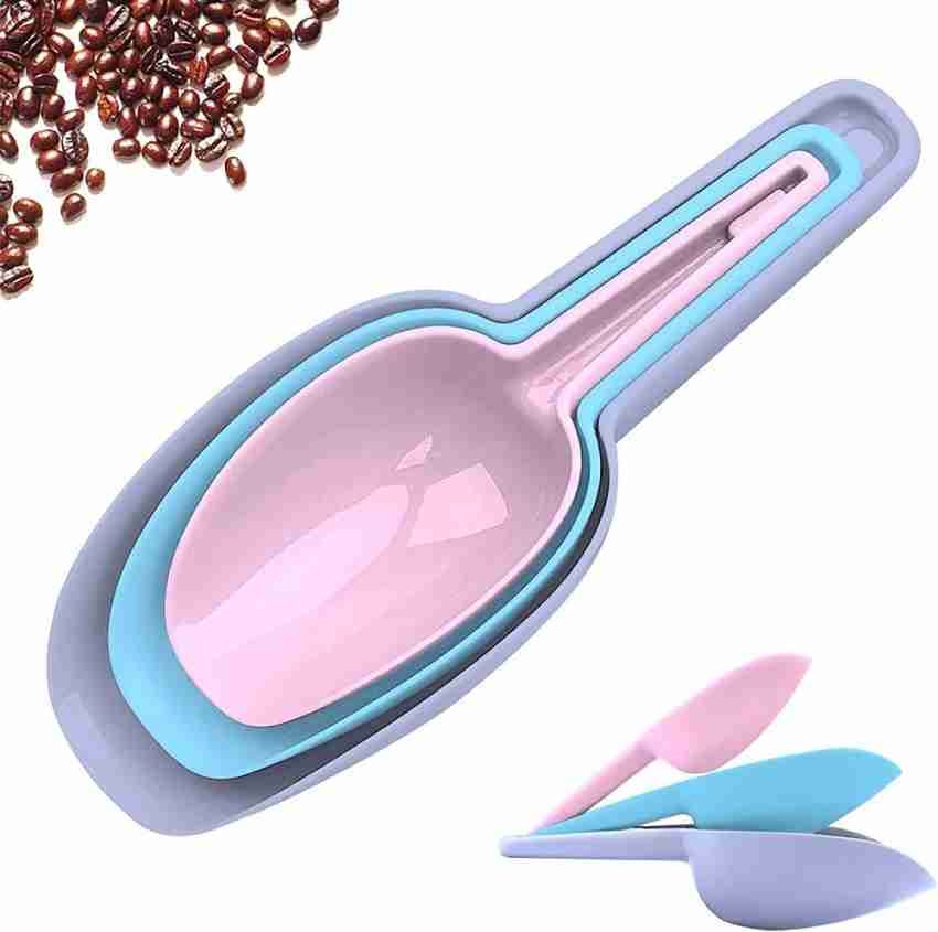 3 Pcs Ice Scoop, Plastic Kitchen Scoops, Small Flour Scoop, Food Sweets  Popcorn Coffee Beans Pet Food Scoops Shovels Spatulas