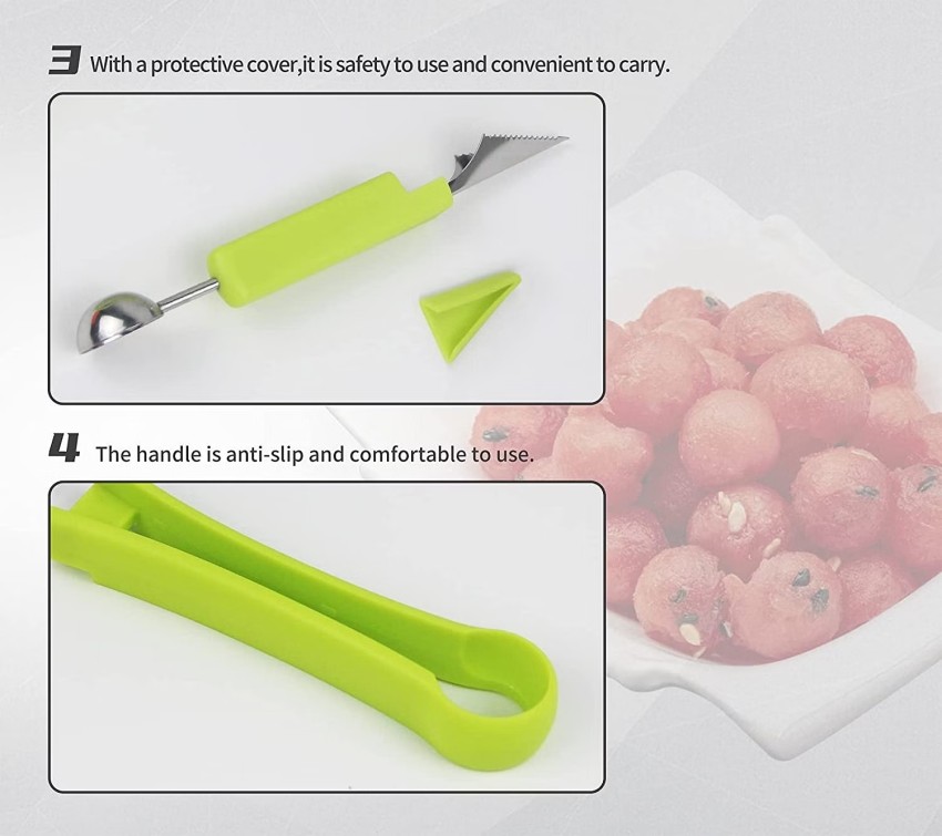 3 In 1 Watermelon Slicer Cutter Fruit Carving Knife Cutter Fruit