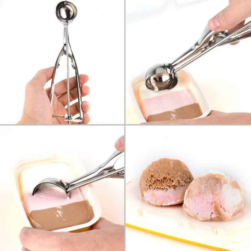 Buy VDNSI Stainless Steel Ice Cream Scoop Fruit Scooper for