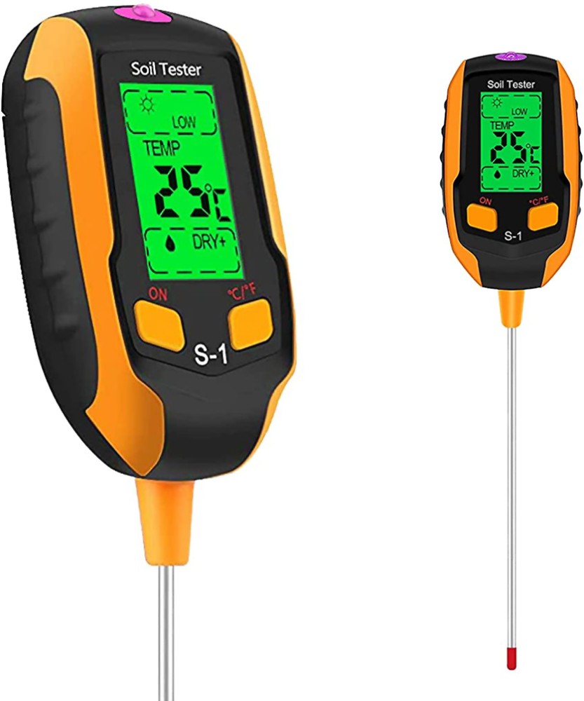 Zorbes 4-in-1 PH Meter, Agriculture Digital Plant Temperature/Soil