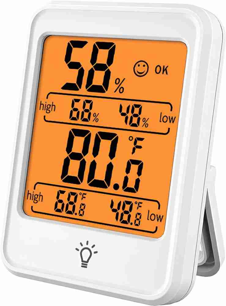 HASTHIP Indoor Thermometer and Hygrometer - LCD Digital Backlit Touch Free  Kitchen Thermometer Price in India - Buy HASTHIP Indoor Thermometer and  Hygrometer - LCD Digital Backlit Touch Free Kitchen Thermometer online