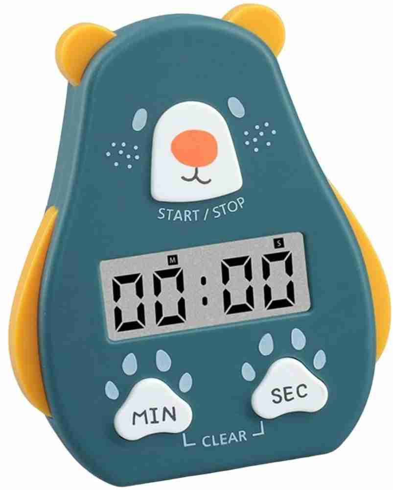Magnetic Kitchen Timer - Cooking, Learning, and Countdown Timer with Large  LCD Display - Blue