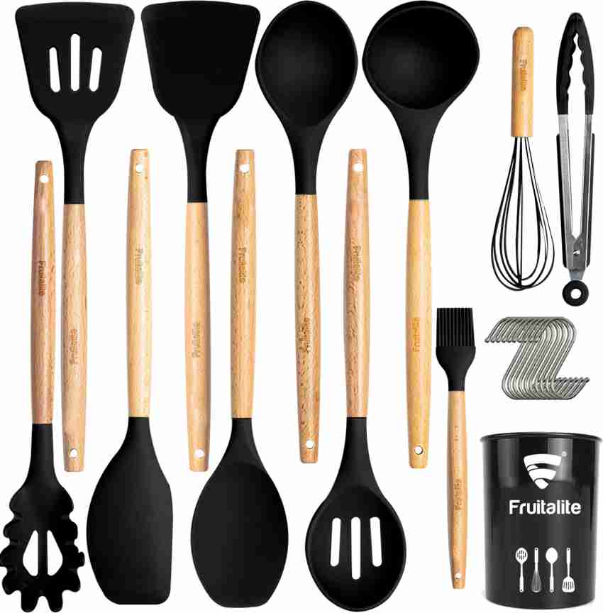 Grey 13pcs Cooking Utensils Kitchen Utensil Set Silicone