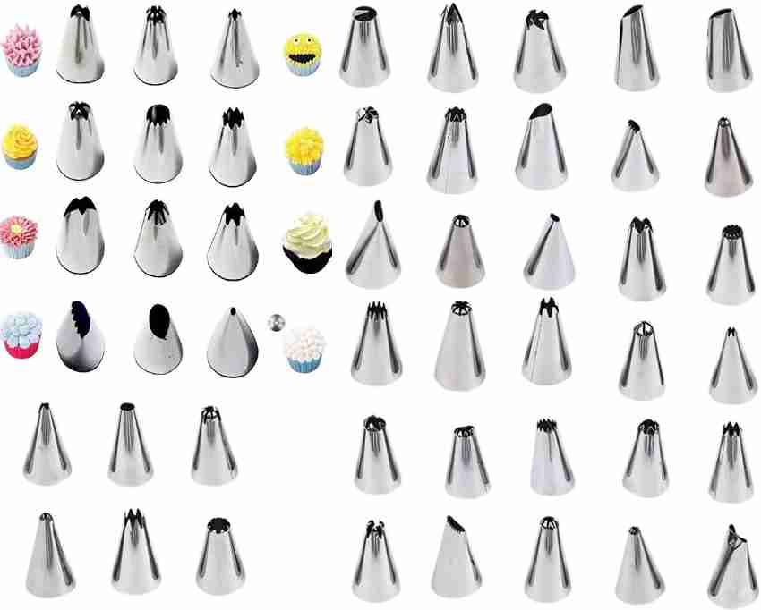 Silver Round SYGA Cake Decorating Russian Nozzle Set Of 7 Icing Piping  Nozzles, Size: Generic at Rs 329/set in Ahmedabad