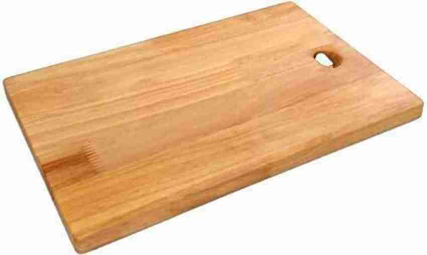 Wooden Chopping Board with Knife Set and Scissor, 6 Piece