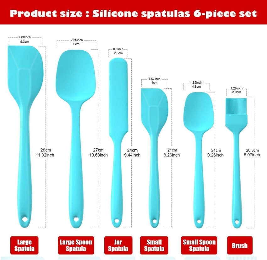 Cook with Color Silicone Kitchen Utensils 5 Piece Set, Spoon, Baster,  Spoonula, Spatula & Scraper 