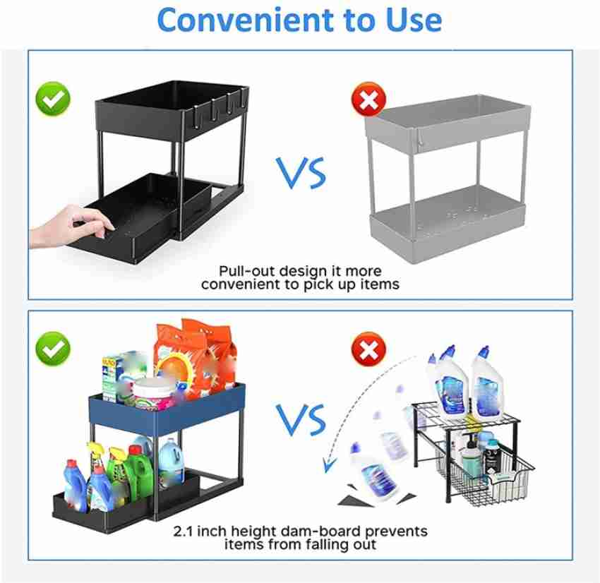 BLYPHOO Premium Under Sink Organizer, 2-Tier India