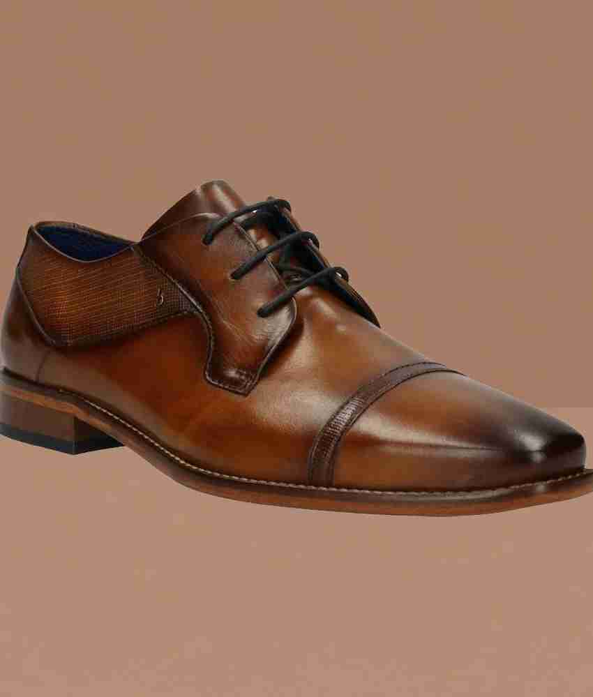 Bugatti Men Cognac Formal Lace up Shoes Derby For Men Buy
