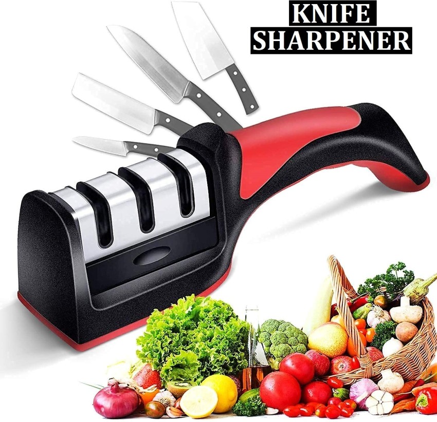 4 Stage Kitchen Knives Sharpener Helps Repair,restore & Polish  Straight-edge Dull Knives & Sharpen Scissors Quickly And Safely,easy To Use  Blade Sharp