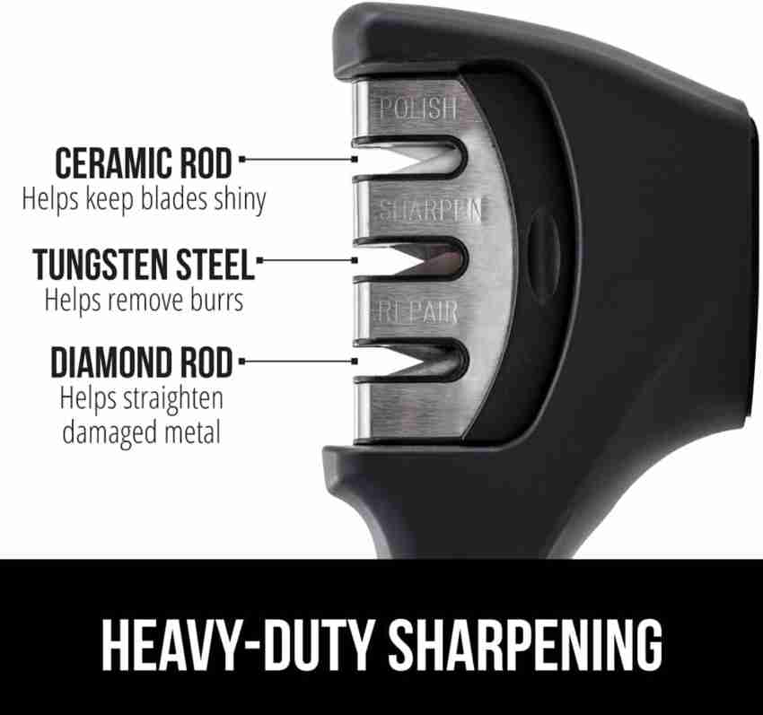 Knife Sharpeners,professional Knife Sharpener With Adjustable ,4 Sharpening  Slot For Helps Repair Q