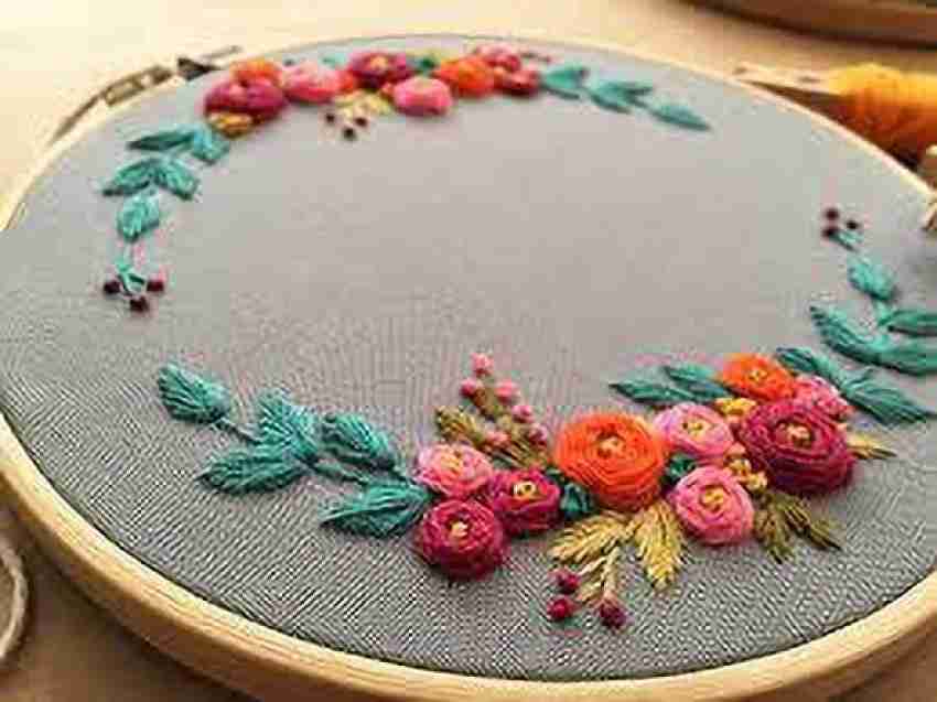 Llama Punch Needle  12 Inch Embroidery Hoop w/ Border