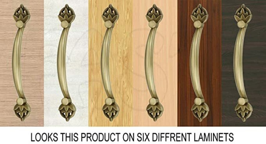 BRASSLO® Premium Brass Cabinet Door Handles | Traditional Simple Brass  Handles for Cabinet, Drawer Size 7 Inches Pack of 2 Pcs Antique Finish.