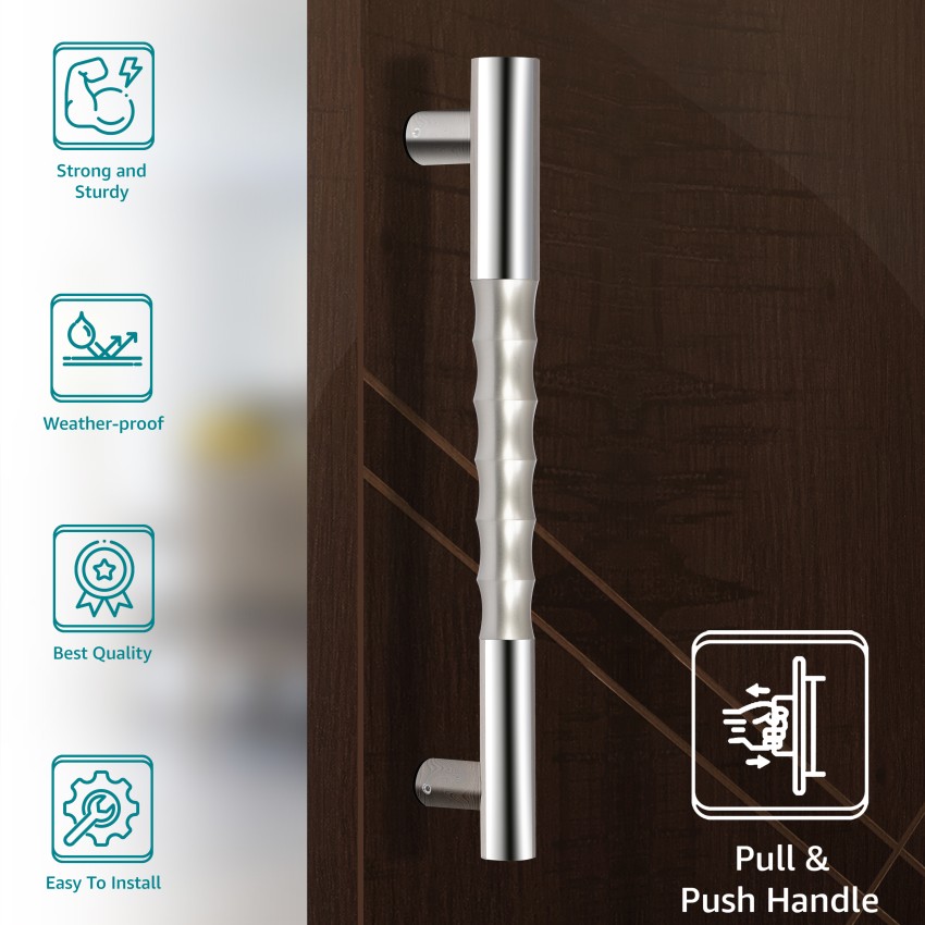 Plantex Premium 14-inch Main Door Handle for Home/Hotel Glass Door  (217-White-chrome) Stainless Steel, Aluminium Door Handle Price in India -  Buy Plantex Premium 14-inch Main Door Handle for Home/Hotel Glass Door  (217-White-chrome)