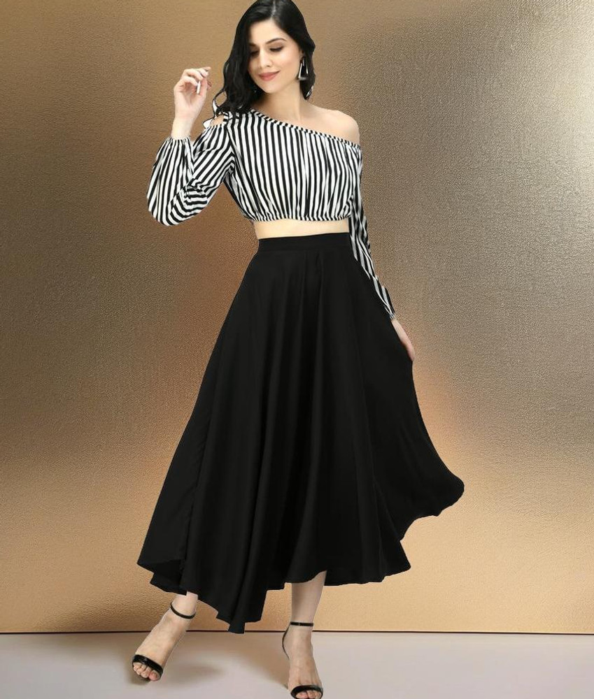 Flipkart long top skirt dress